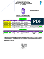 Liga Nac Femenina 2023 - Reprogramación