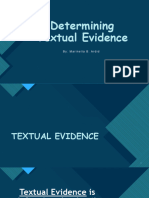 Determining Textual Evidence