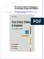 Instant Download Ebook PDF From Critical Thinking To Argument A Portable Guide 6th Edition PDF Scribd