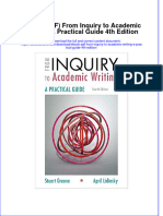 Instant Download Ebook PDF From Inquiry To Academic Writing A Practical Guide 4th Edition PDF Scribd