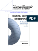Instant Download Ebook PDF Fundamental Concepts in Modern Analysisan Introduction To Nonlinear Analysis 2nd Edition PDF Scribd