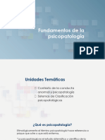 Fundamentos de La Psicopatologia