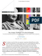 'Ser y Tiempo' - Heidegger en La Selva Del Lenguaje