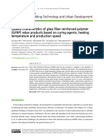 Quality Characteristics of Glass Fiber Reinforced Polymer (GFRP) Rebar