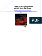 Instant Download Ebook PDF Fundamental Tax Legislation 2020 by Kerrie PDF Scribd