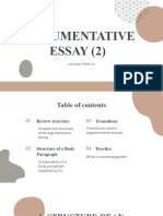 AE1 Writing - Week 13 - Argumentative Essay