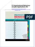 Full Download Ebook Ebook PDF Organisational Behaviour Core Concepts Applications 4th PDF