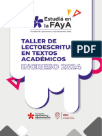 Cartilla - Lectoescritura - Ingreso FAyA 2024