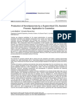 Production of Nanoliposomes by A Supercritical CO2 Assisted Process: Application To Cosmetics