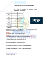 Aula 2 - Ângulos Complementares E Ângulos Suplementares: Exemplo: 2 Exemplo: 3 (90° - )