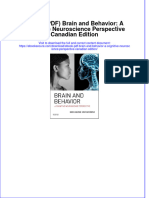 Instant Download Ebook PDF Brain and Behavior A Cognitive Neuroscience Perspective Canadian Edition PDF Scribd