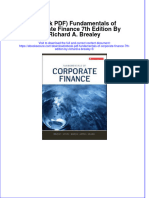 Instant Download Ebook PDF Fundamentals of Corporate Finance 7th Edition by Richard A Brealey 5 PDF Scribd