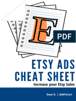Etsy Ads Cheat Sheet