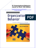 Full Download Ebook Ebook PDF Organizational Behavior Human Behavior at Work 14th Edition PDF