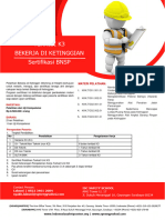 Bekerja Di Ketinggian - BNSP (Teknisi) - Synergy Solusi Indonesia