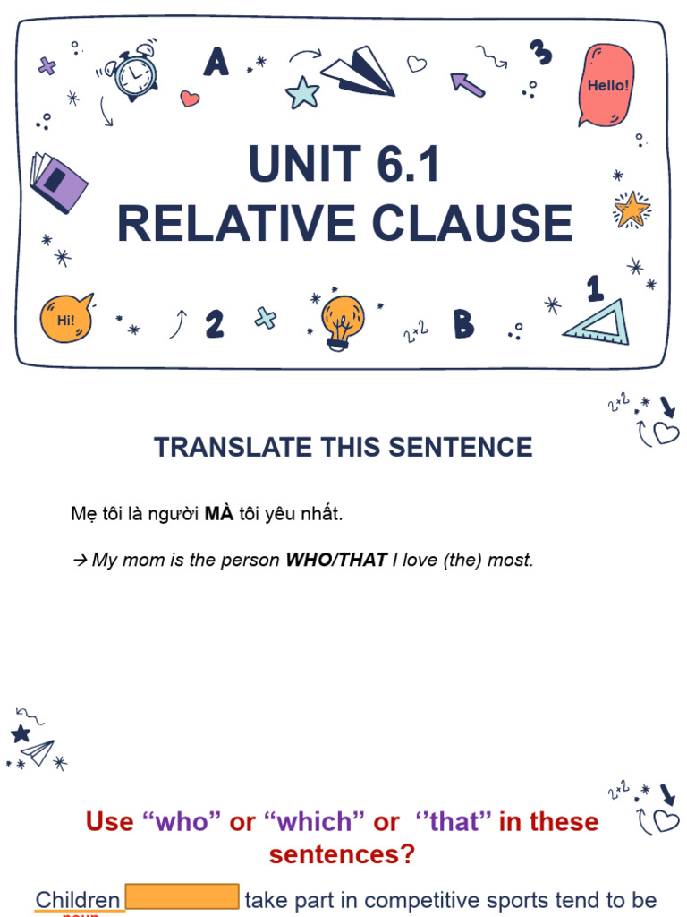 Understanding Relative Clauses | PDF | Verb | Semantics