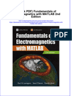 Instant Download Ebook PDF Fundamentals of Electromagnetics With Matlab 2nd Edition PDF Scribd