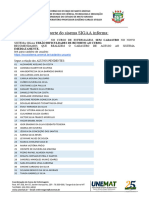 Lista Alunos Pendentes SIGAA ENF