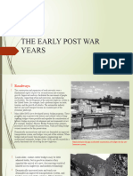 The Early Post War Years: By-Asad Ansari, Bhavya Belani, ZIYAN (10 D)