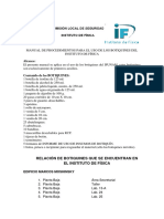 Manual de Procedimientos para El Uso de Los Botiquines Del Instituto de Fisica