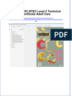 Instant Download Ebook PDF Btec Level 2 Technical Certificate Adult Care PDF Scribd