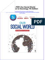 Full Download Ebook Ebook PDF Our Social World Introduction To Sociology 7th Edition PDF