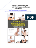 Full Download Ebook Ebook PDF Osteopathic and Chiropractic Techniques For Manual Therapists PDF