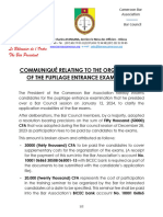 Communique - Pupilage Entrance Exams - 121738