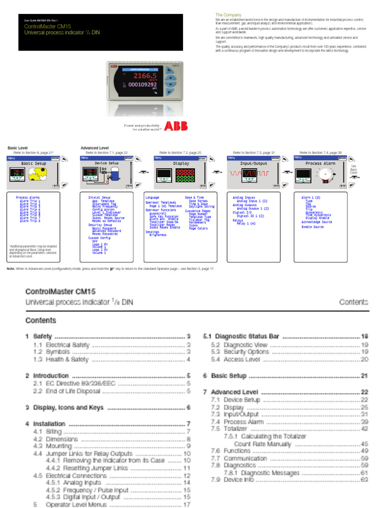 ControlMaster CM15 User Guide | PDF | Relay | Power Supply