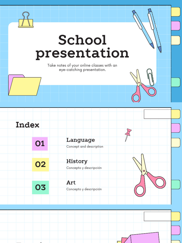 Colorful Fun School Presentation | PDF