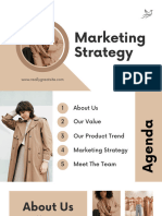 White Soft Brown Professional Elegant Marketing Strategy Presentation 169