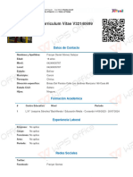 Curriculum Vitae V32140699: Datos de Contacto