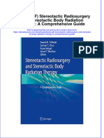 Ebook PDF Stereotactic Radiosurgery and Stereotactic Body Radiation Therapy A Comprehensive Guide PDF