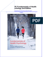 FULL Download Ebook PDF Fundamentals of Health Psychology 2nd Edition PDF Ebook