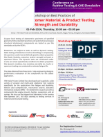 Workshop On Best Practice's of Rubber Material Testing For Strength and Durability