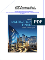FULL Download Ebook PDF Fundamentals of Multinational Finance 5th Edition PDF Ebook