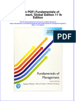 FULL download eBook PDF Fundamentals of Management Global Edition 11 Th Edition pdf ebook