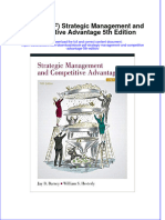 Ebook PDF Strategic Management and Competitive Advantage 5th Edition PDF