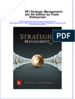 Ebook PDF Strategic Management Concepts 4th Edition by Frank Rothaermel PDF