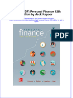 Ebook Ebook PDF Personal Finance 12th Edition by Jack Kapoor PDF