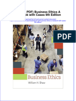 Ebook PDF Business Ethics A Textbook With Cases 9th Edition PDF