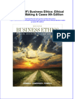 Ebook PDF Business Ethics Ethical Decision Making Cases 9th Edition PDF
