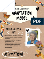 Sister Callista Roy: Adaptation Model