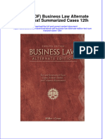 Ebook PDF Business Law Alternate Edition Text Summarized Cases 12th PDF