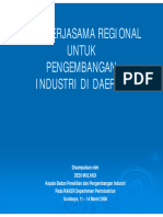 16 - Pola Kerjasama Regional Untuk Pengembangan Industri Di Daerah Bppi