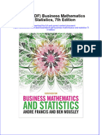 Ebook PDF Business Mathematics and Statistics 7th Edition PDF