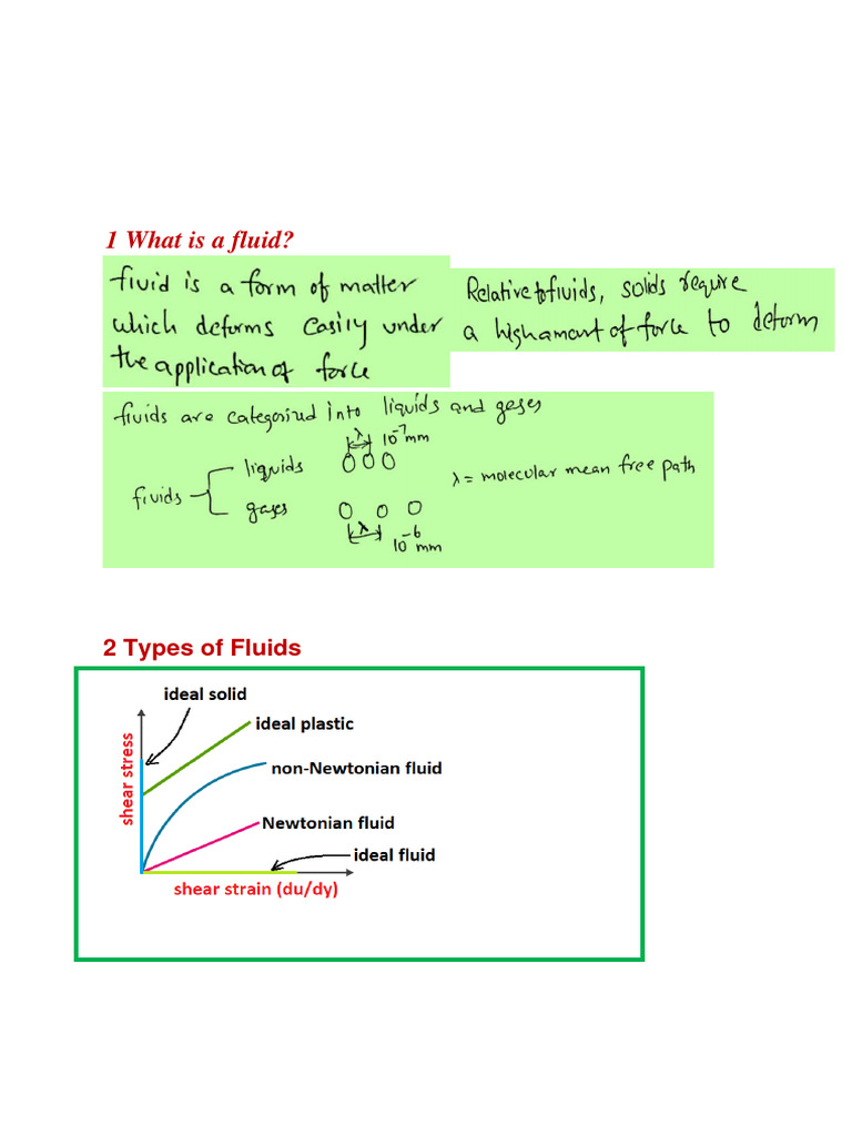 Fluid Mechanics Concepts and Calculations | PDF | Pressure | Viscosity