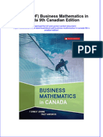 Ebook PDF Business Mathematics in Canada 9th Canadian Edition PDF