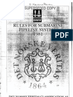 DNV 1981 - Rules For Submarine Pipelines