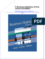 Ebook PDF Business Statistics A First Course 3rd Edition PDF